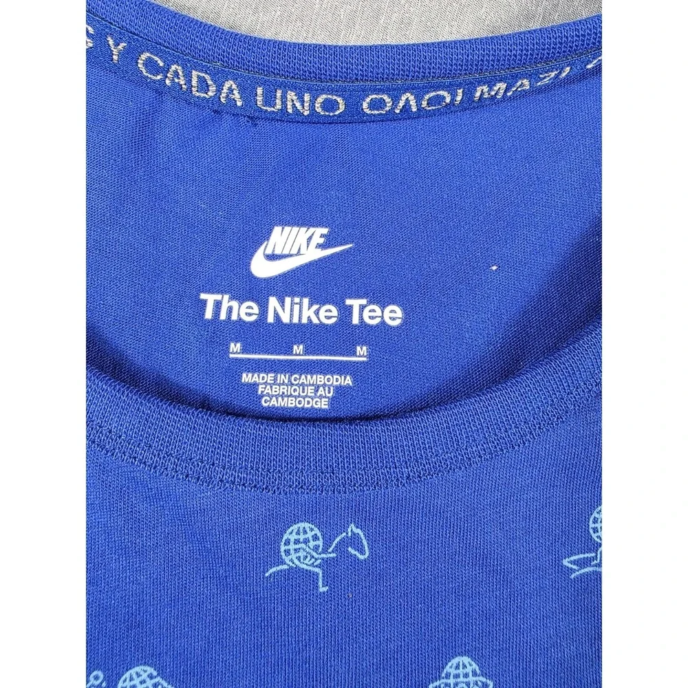NWT Nike USA‎ Team Shirt Mens Medium Blue All Over Print Tank Top